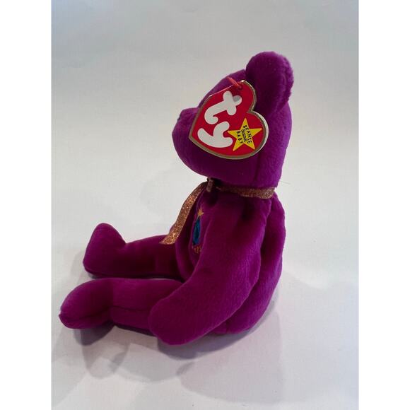 TY Beanie Baby Millennium Millenium Bear 1999 Retired With Tag Errors - Picture 5 of 12